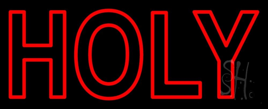 Red Holy LED Neon Sign