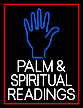 White Palm And Spiritual Readings LED Neon Sign