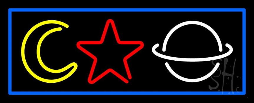 Psychic Logos With Blue Bordeer LED Neon Sign