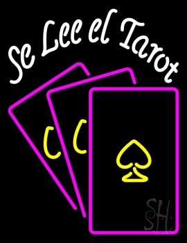 White Se Lee El Tarot LED Neon Sign