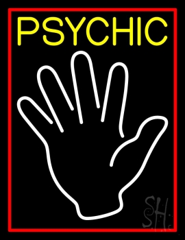 Yellow Psychic LED Neon Sign