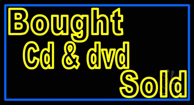Bought Cd And Dvd Sold LED Neon Sign