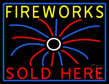 Fireworks Sold Here LED Neon Sign