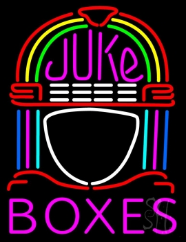 Pink Juke Boxes LED Neon Sign