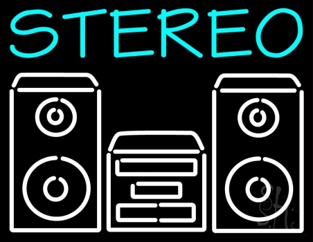 Stereo System LED Neon Sign