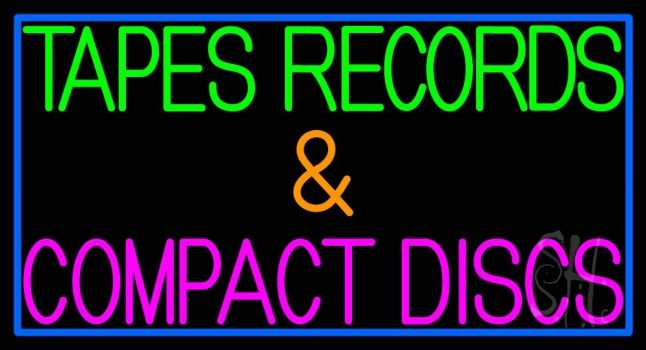 Tapes Cds Disc LED Neon Sign