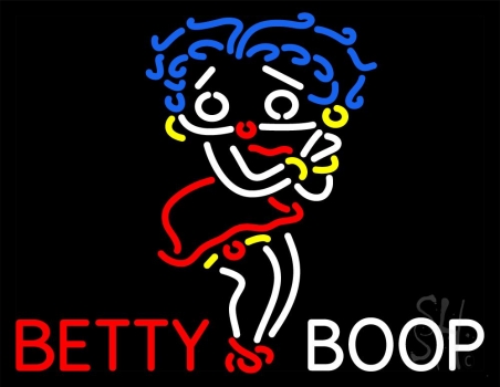 Betty Boop Logo LED Neon Sign