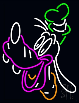 Goofy Laughing LED Neon Sign