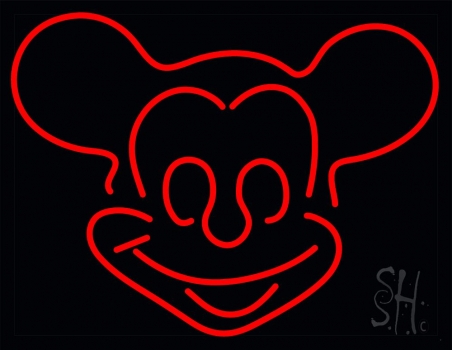 Red Mickey LED Neon Sign