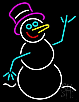 Snowman LED Neon Sign