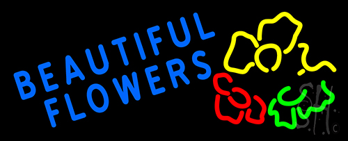 Beautiful Flowers LED Neon Sign