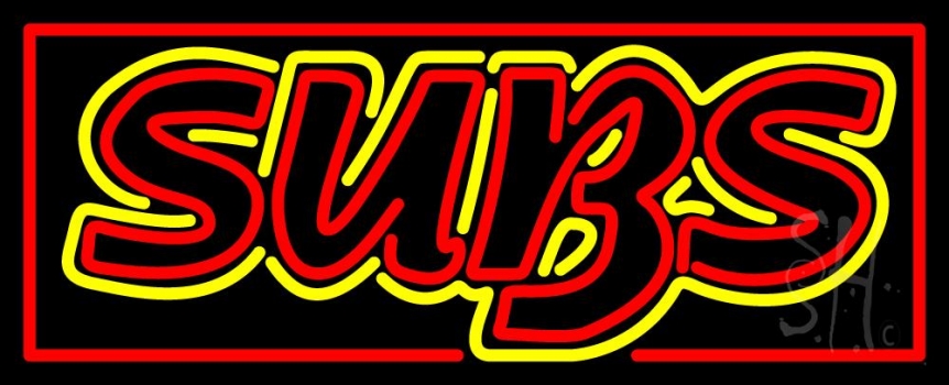 Double Stroke Subs LED Neon Sign