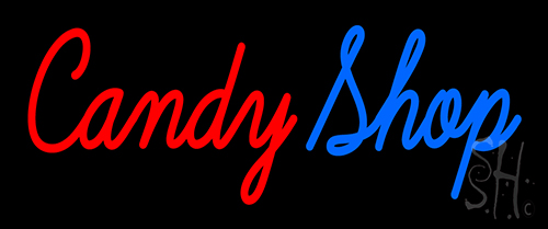 Cursive Candy Shop LED Neon Sign