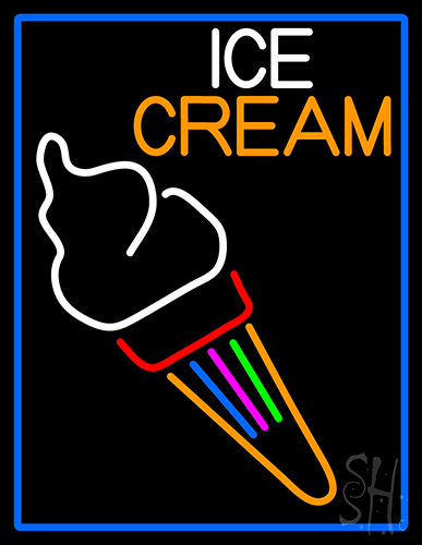 Fancy Ice Cream Cone LED Neon Sign