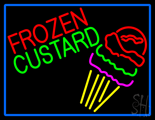 Frozen Custard With Logo LED Neon Sign