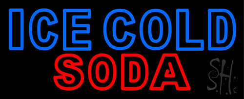 Ice Cold Soda 29 LED Neon Sign