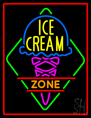 Ice Cream Zone LED Neon Sign