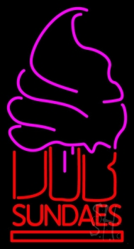 Sundaes Cone LED Neon Sign