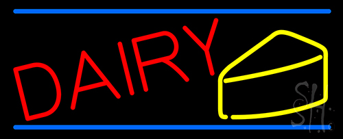Red Dairy LED Neon Sign