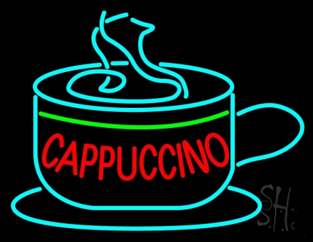 Cappuccino Inside Cup LED Neon Sign