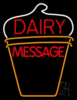Custom Dairy On Logo LED Neon Sign