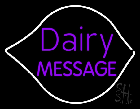 Custom Purple Dairy LED Neon Sign