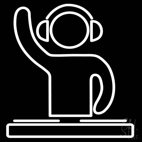Disc Jockey LED Neon Sign