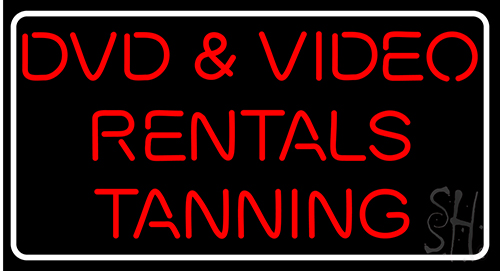Dvd And Video Rentals Tanning LED Neon Sign