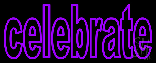 Fire Work Celebrate 1 LED Neon Sign