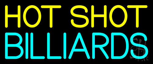 Hot Shot Billiards 3 LED Neon Sign