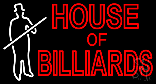 House Of Billiards LED Neon Sign