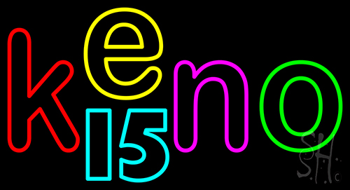 Keno 15 1 LED Neon Sign