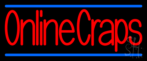 Online Craps 2 LED Neon Sign