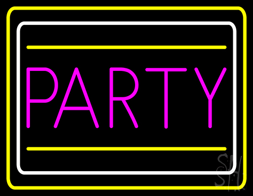 Party Border 1 LED Neon Sign