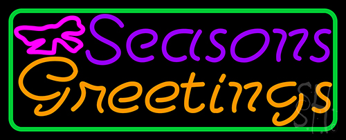 Seasons Greetings 2 LED Neon Sign