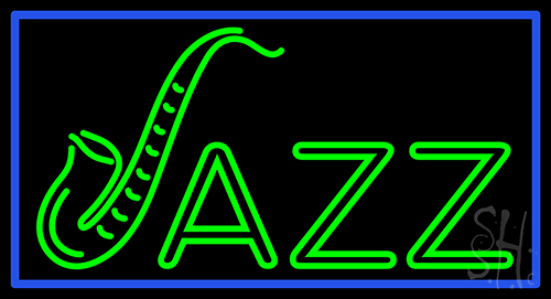 Jazz With Border 1 LED Neon Sign