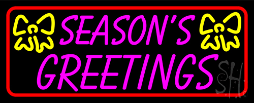 Seasons Greetings 1 LED Neon Sign
