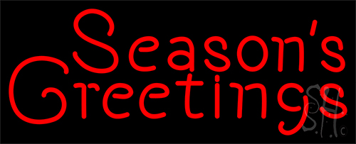 Seasons Greetings LED Neon Sign
