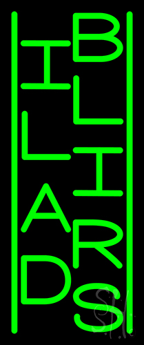 Vertical Billiards LED Neon Sign