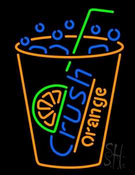 Crush Orange Soda LED Neon Sign
