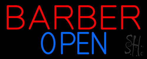 Barber Open LED Neon Sign