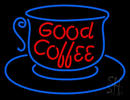 Good Coffee Inside Cup LED Neon Sign