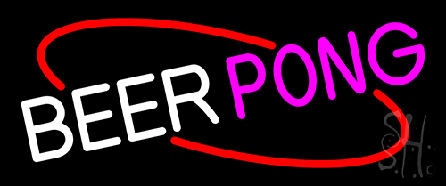 Beer Pong LED Neon Sign