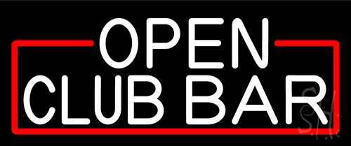 Club Bar Open LED Neon Sign