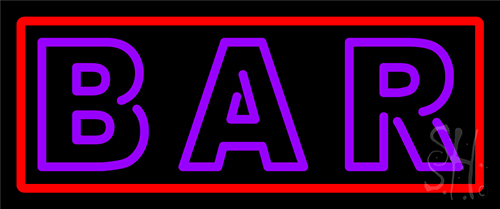 Purple Bar LED Neon Sign