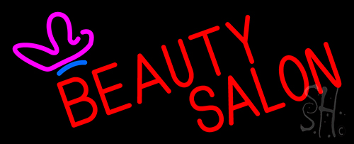 Red Beauty Salon Logo LED Neon Sign