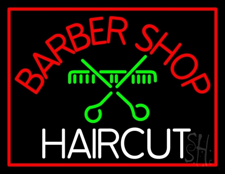 Barbershop Haircut LED Neon Sign