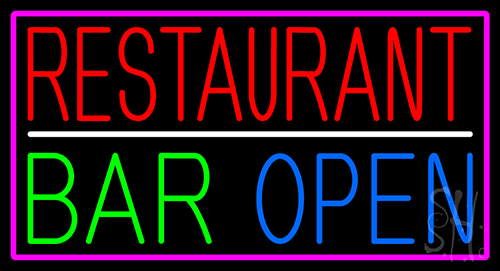 Restaurant Bar Open LED Neon Sign