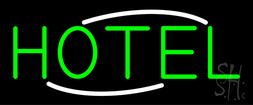 Simple Green Hotel LED Neon Sign