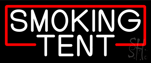 Smoking Tent LED Neon Sign